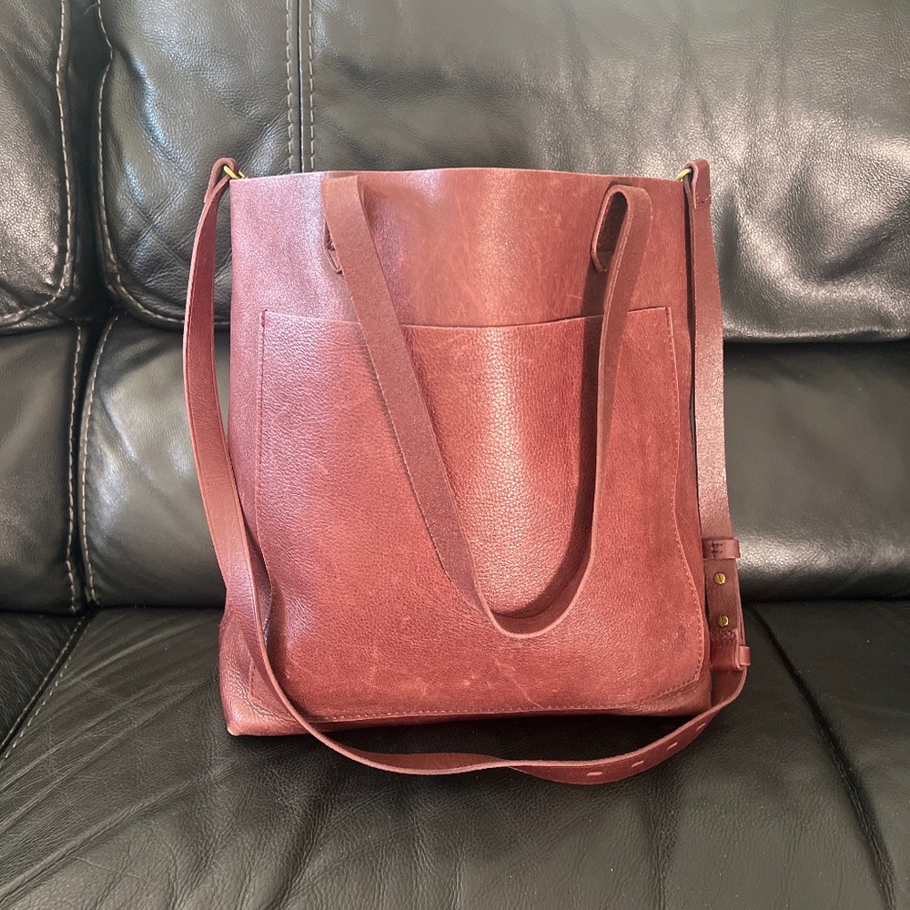 Dark Brown Madewell Medium Transport Tote
